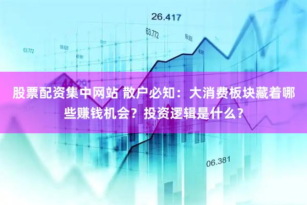 股票配资集中网站 散户必知：大消费板块藏着哪些赚钱机会？投资逻辑是什么？